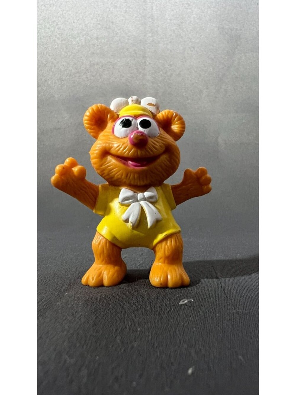 Fozzy Bear Toy Figure Vintage Character In Yellow Outfit